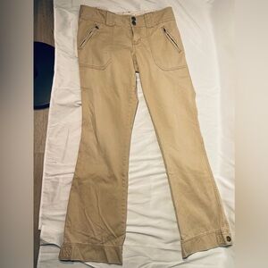 Vintage Abercrombie And Fitch Womens Size 6 Low Rise Flare Y2K Style Cotton Pant